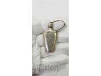 Russian-USSR silver perfume bottle 875 sample 1930-1950.