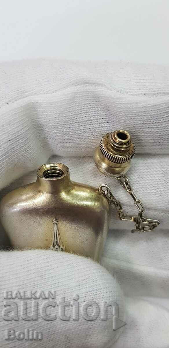 Russian-USSR silver perfume bottle 875 sample 1930-1950. - 5 Russian-USSR silver perfume bottle 875 sample 1930-1950. - 5
