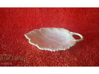 Old porcelain bowl plate figure leaf Furstenberg F