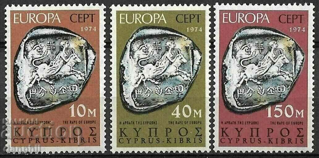Cipru 1974 Europa CEPT (**) curat, netimbrat Cipru 1974 Europa CEPT (**) curat, netimbrat