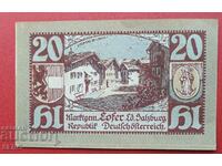 Bancnota-Austria-Salzburg-20 Heller 1921