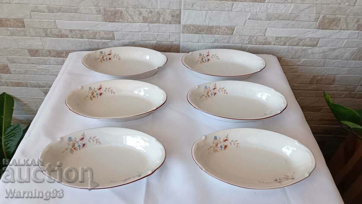 Комплект овални чинии - ИЗИДА - 6 броя - НОВИ