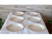 Set of oval plates - ISIS - 6 pieces - NEW