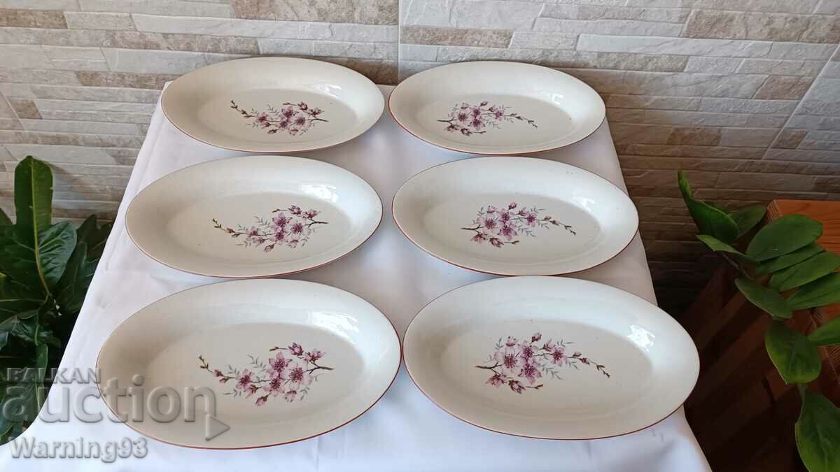 Set of oval plates - Dyanko Stefanov - 6 pieces - NEW