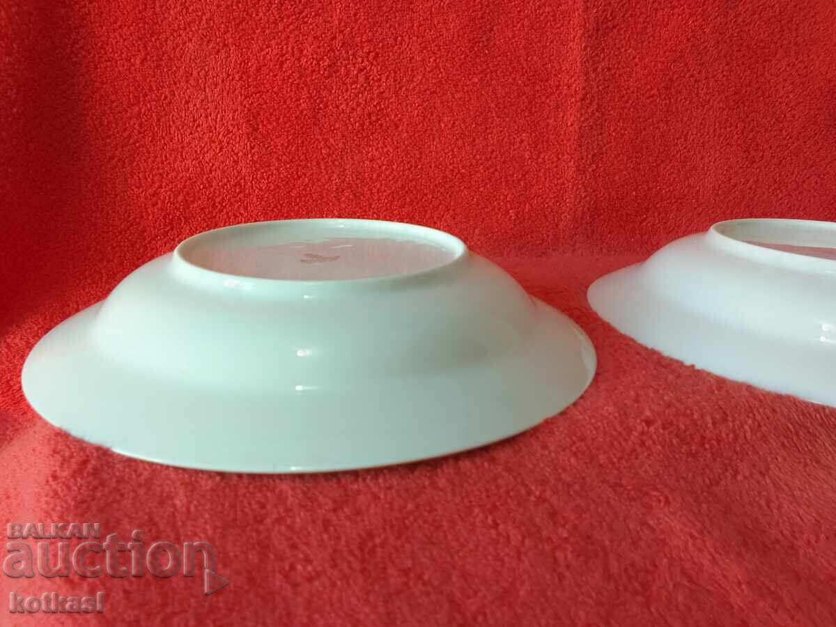 Lot of two old porcelain plates Germany Winterling gilt - 6 Lot of two old porcelain plates Germany Winterling gilt - 6