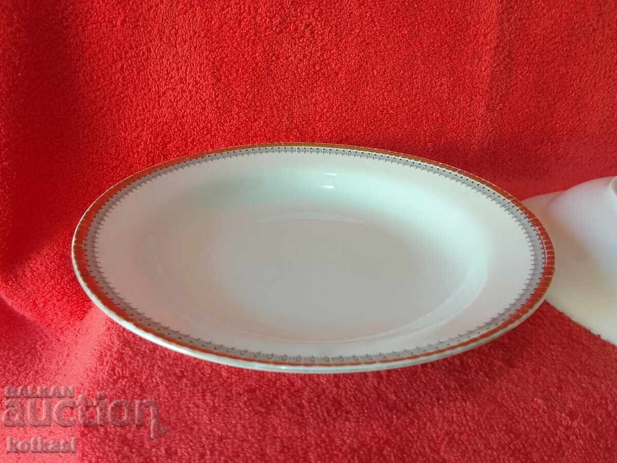 Lot of two old porcelain plates Germany Winterling gilt - 7 Lot of two old porcelain plates Germany Winterling gilt - 7