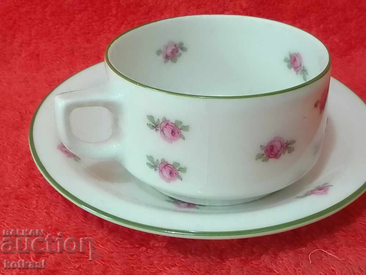 Auction Old double porcelain set cup and plate Thomas Germany Auction Old double porcelain set cup and plate Thomas Germany