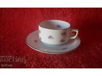 Old double porcelain set cup and plate Thomas Germany