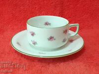 Old double porcelain set cup and plate Thomas Germany