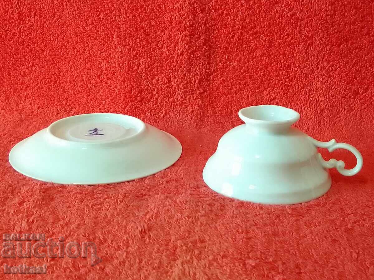 Old porcelain set Mocha cup saucer Furstenberg F Germany - 5 Old porcelain set Mocha cup saucer Furstenberg F Germany - 5