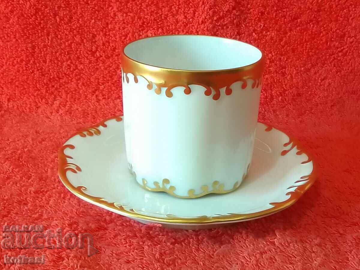 Auction Old porcelain Mocha set cup plate gilding Rosenthal Auction Old porcelain Mocha set cup plate gilding Rosenthal