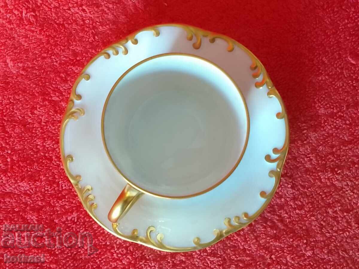 Old porcelain Mocha set cup plate gilding Rosenthal - 7 Old porcelain Mocha set cup plate gilding Rosenthal - 7