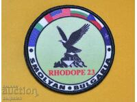 емблема от учение на 101 алпийски полк Смолян Родопи 2023