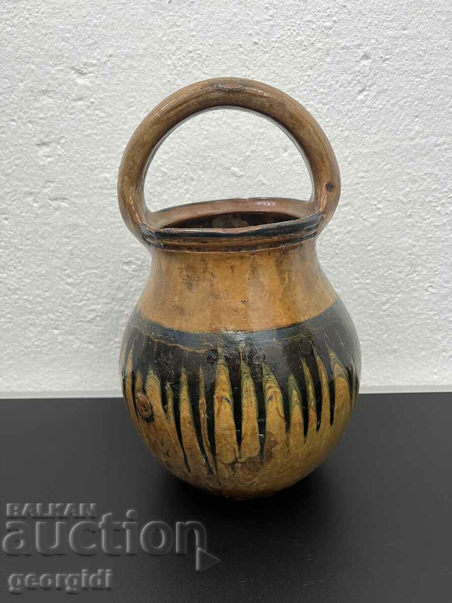 Old authentic pot / handle / jar. #4981
