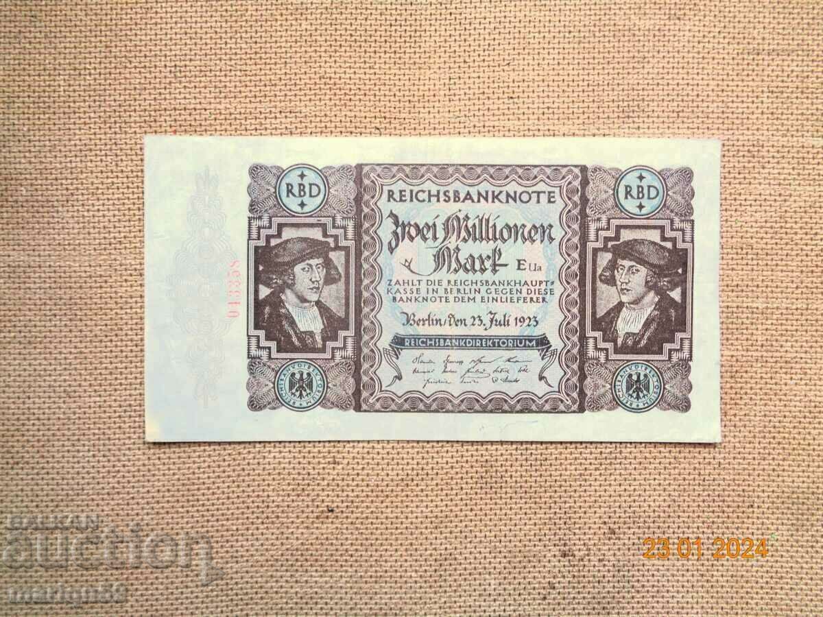 2 000 000 марки 1923г.отлични