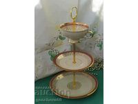 Beautiful 3-tier porcelain stand for sweetsBavaria