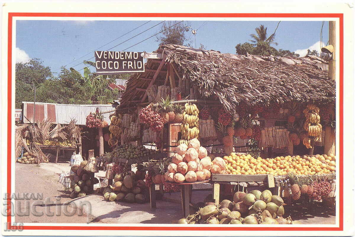 Republica Dominicană - piață - tarabă tipică - ca. 2000