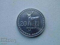 Монета: 20 тетри – 1993 – Грузия.