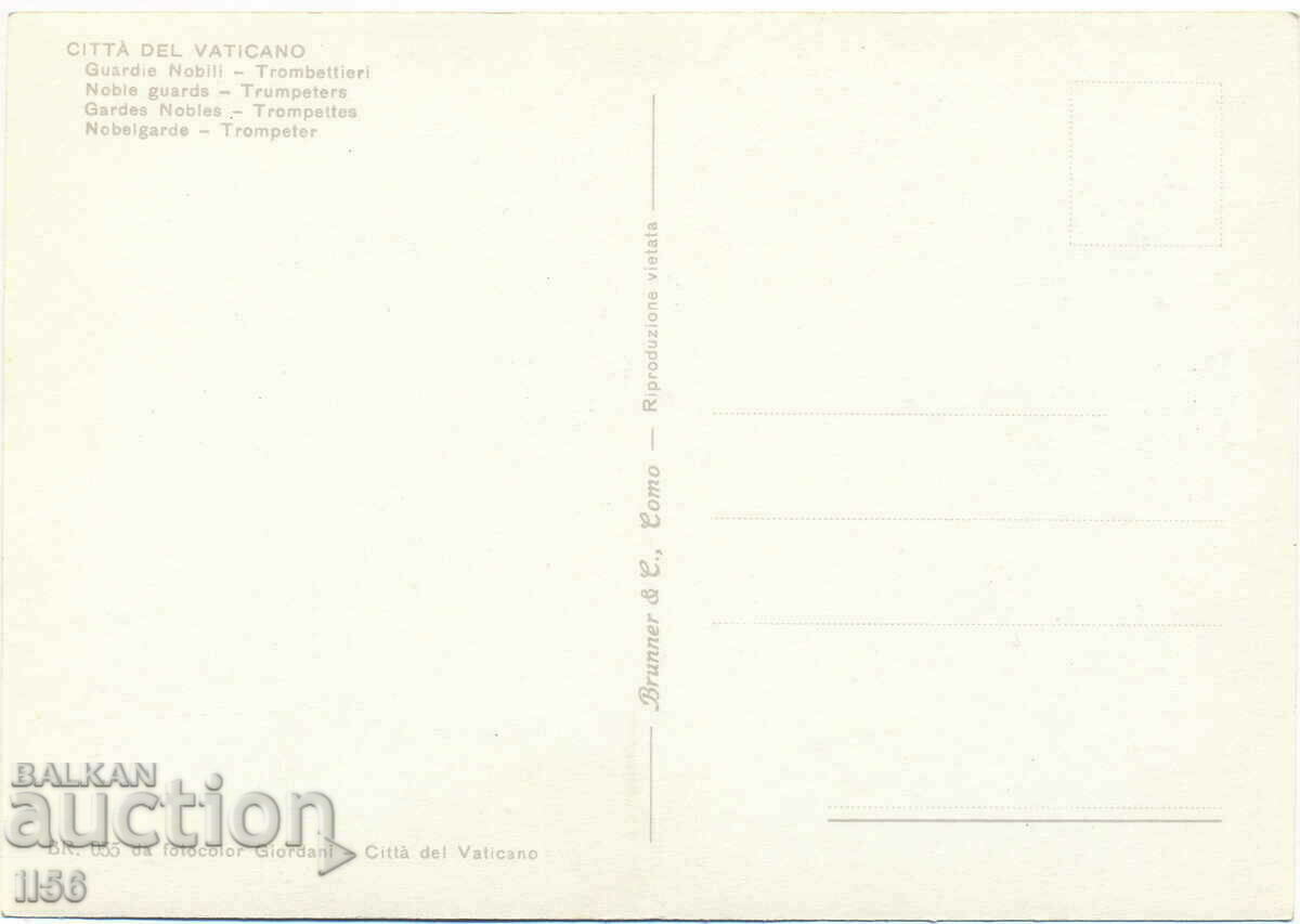 Vatican City - Papal Guard - uniform - ca. 1990 with price 0.90 BGN | € 0.46 Vatican City - Papal Guard - uniform - ca. 1990 with price 0.90 BGN | € 0.46