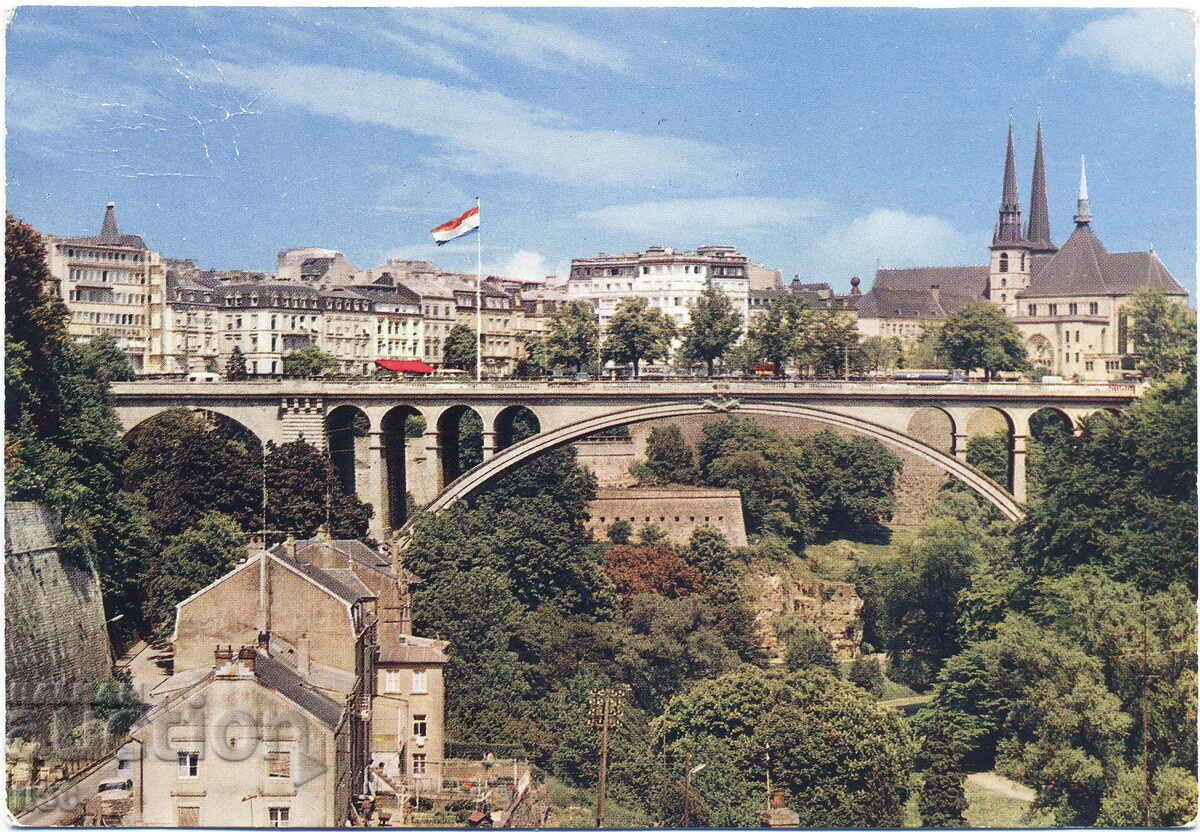 Luxembourg - Adolphe Bridge - Cathedral - approx. 1980