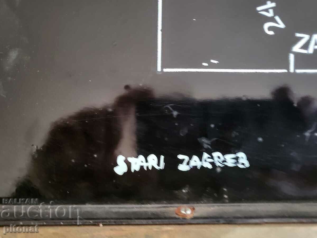 Παλιό σμάλτο πάνελ εικόνων σε μέταλλο - 6