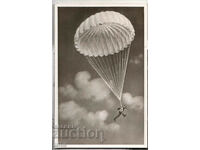 Оригинална картичка Трети райх, парашутист, Luftwaffe