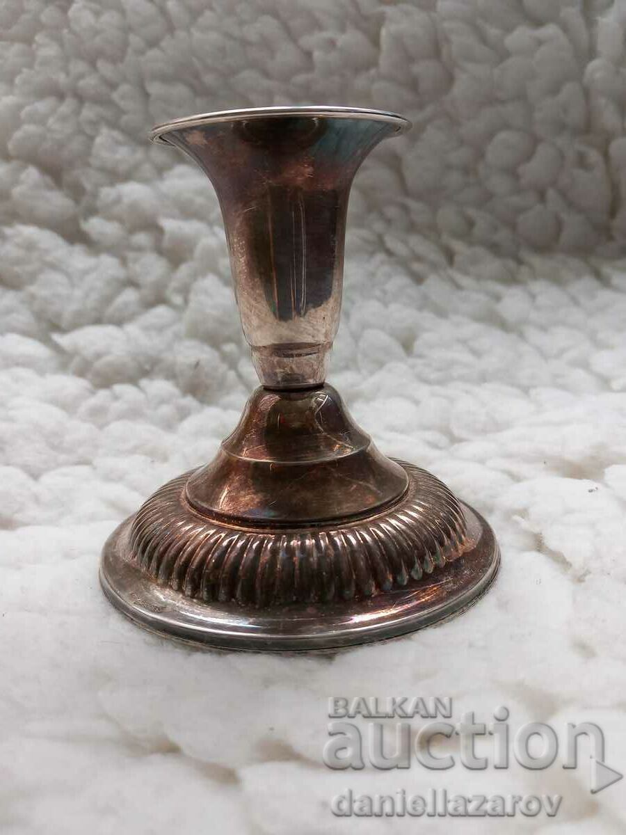 Old SILVER Candlestick, Silver 835