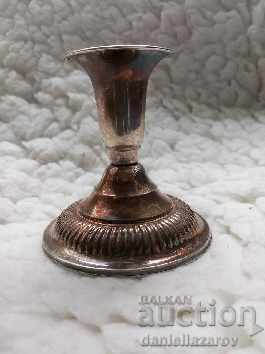 Old SILVER Candlestick, Silver Old SILVER Candlestick, Silver