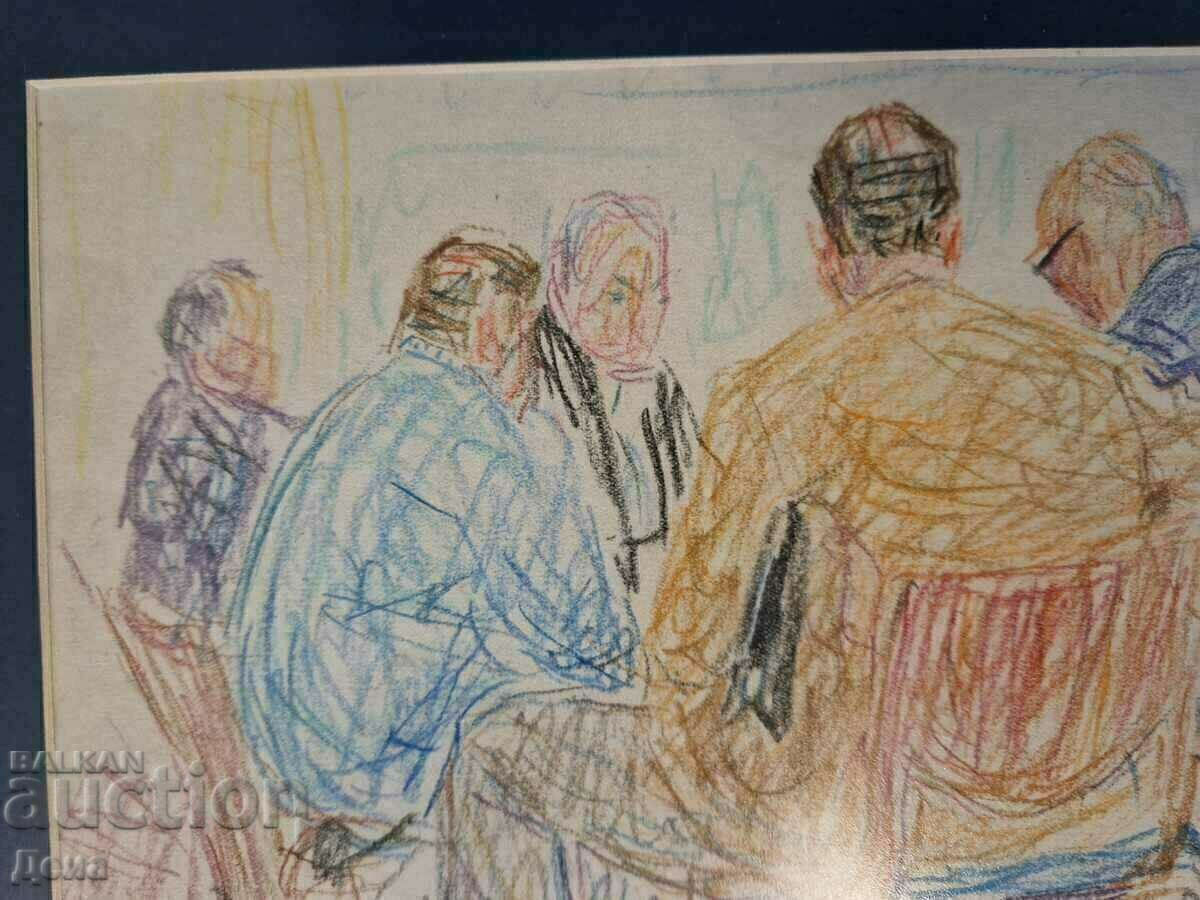 Licitație Desenul Grigor Naydenov, 1973. Licitație Desenul Grigor Naydenov, 1973.