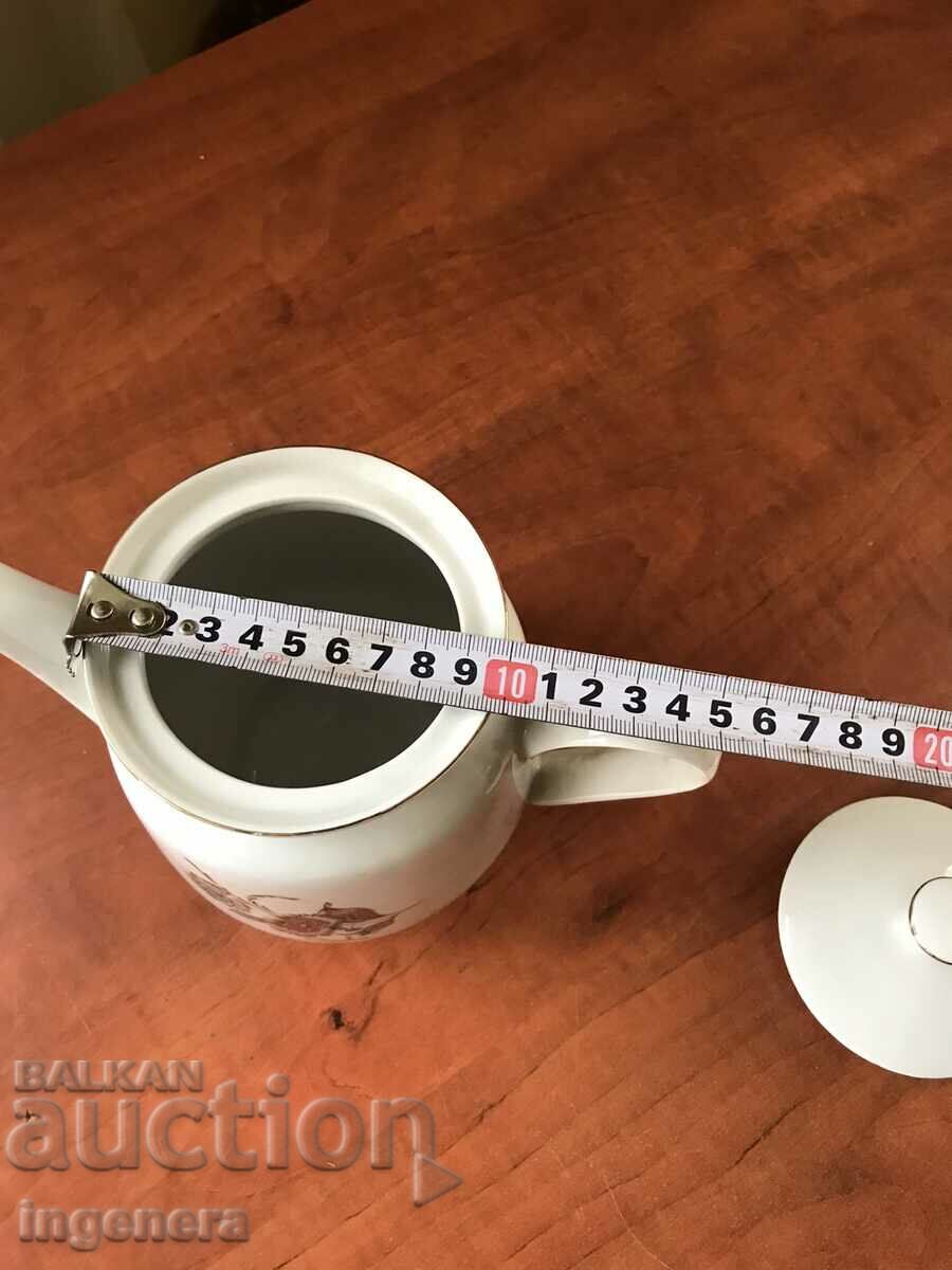 PORCELAIN POT KETTLE BULGARIA - 6 PORCELAIN POT KETTLE BULGARIA - 6