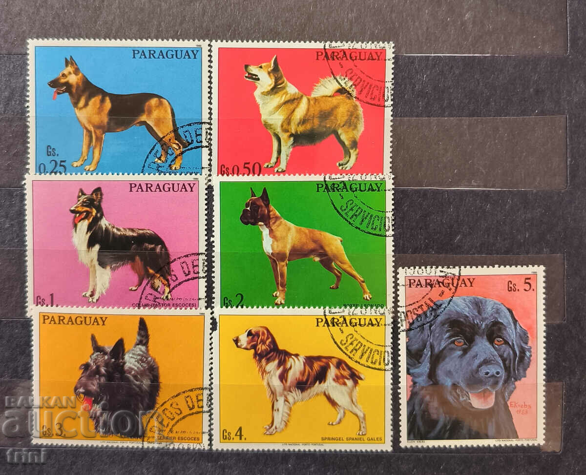 Paraguay 1986 Fauna Dogs