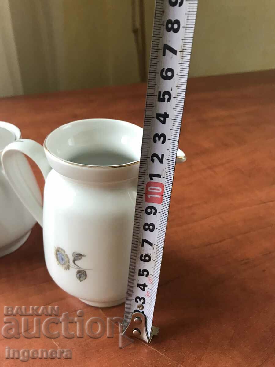 Auction PORCELAIN JUG AND SUGAR BULGARIA Auction PORCELAIN JUG AND SUGAR BULGARIA