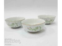 Set of 3 vintage porcelain bowls – solid – Kitka