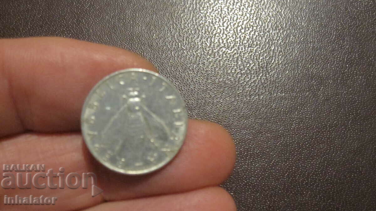 ПЧЕЛА 1957 год 2 лири Италия - Алуминий