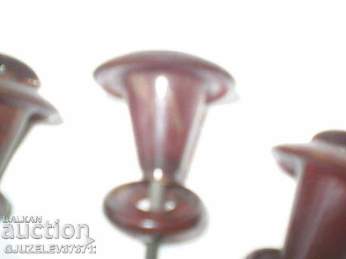 Retro four red bakelite furniture handles - 7 Retro four red bakelite furniture handles - 7