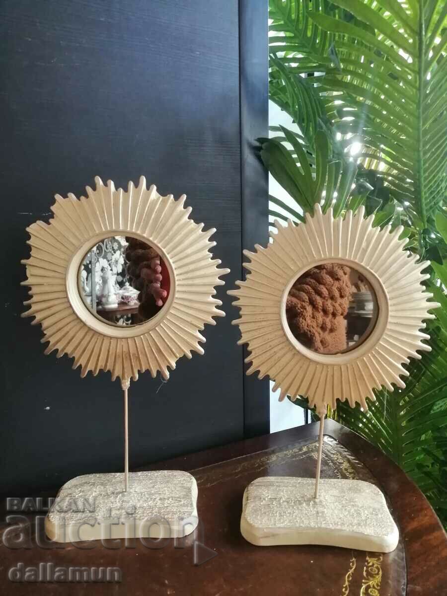 a pair of fancy mirrors for decor with price 32.00 BGN | € 16.36 a pair of fancy mirrors for decor with price 32.00 BGN | € 16.36