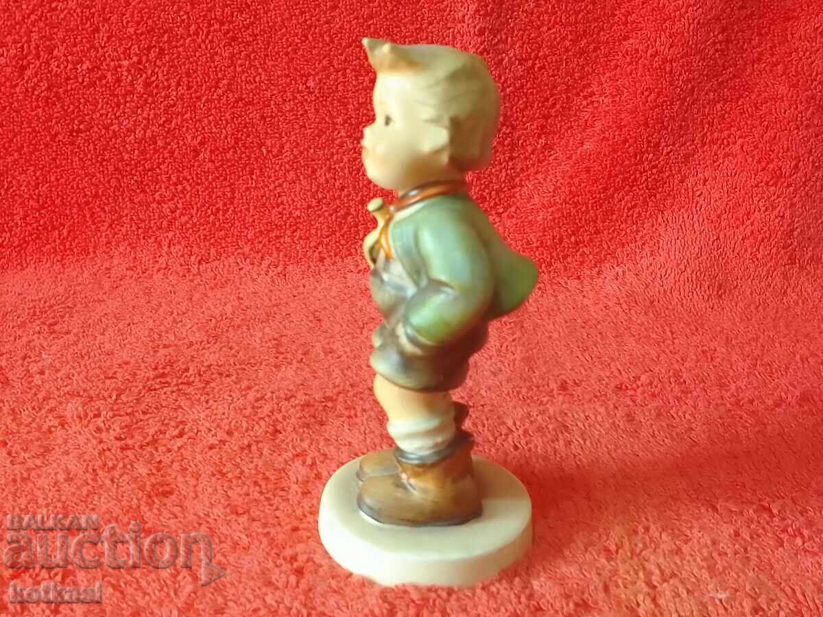 Old porcelain figure boy child musician Goebel Hummel - 5 Old porcelain figure boy child musician Goebel Hummel - 5