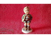 Old porcelain figure boy child musician Goebel Hummel