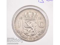 1 гулден 1958 сребро Нидерландия