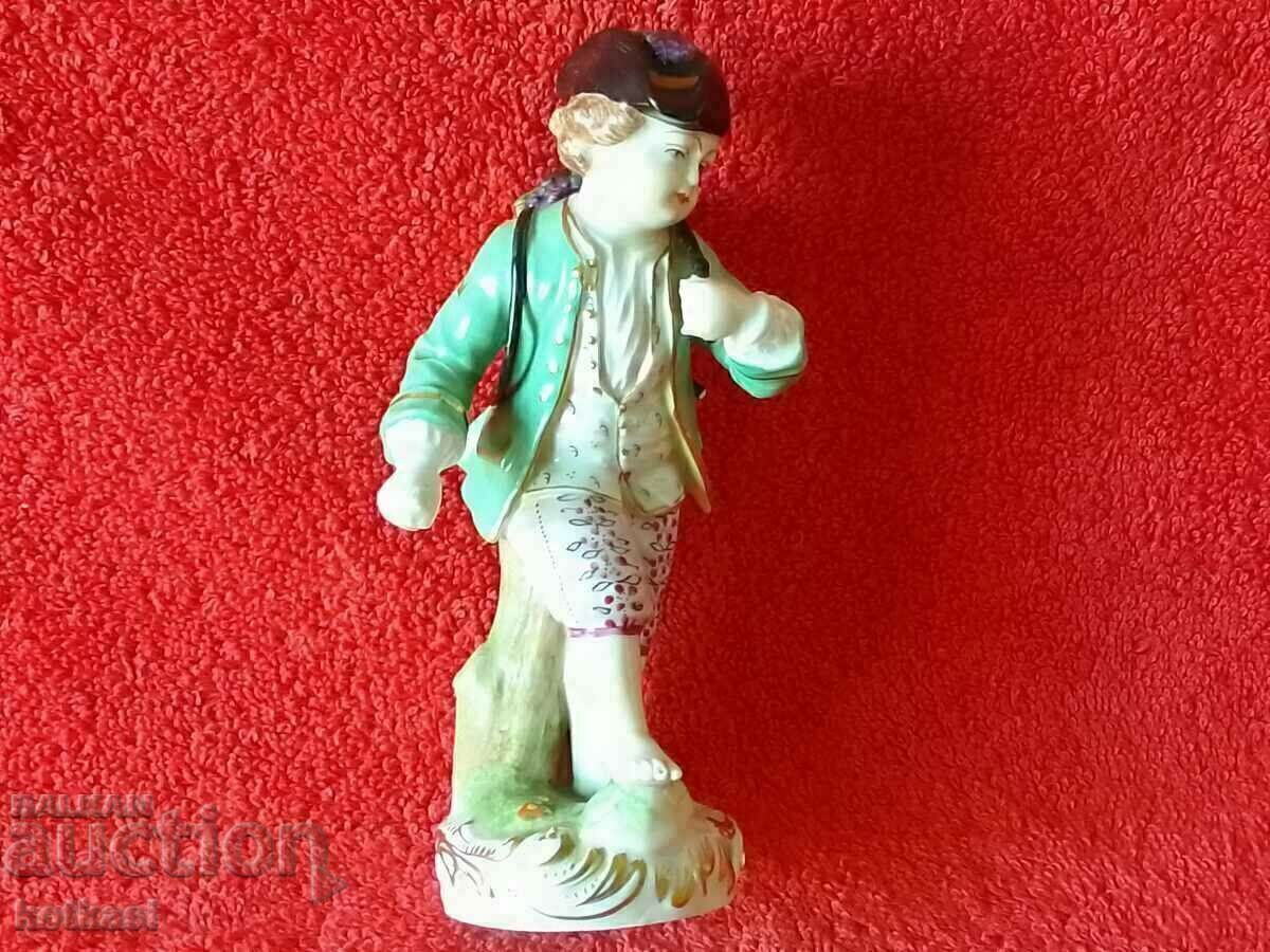 Old porcelain figurine Boy Grape Picker Dresden Germany with price 115.50 BGN | € 59.05 Old porcelain figurine Boy Grape Picker Dresden Germany with price 115.50 BGN | € 59.05