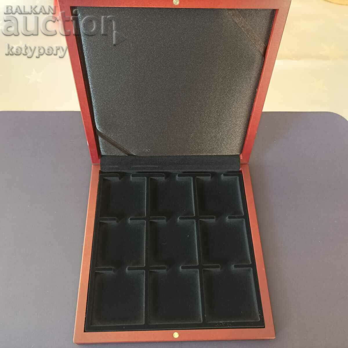 Auction Coin Box Volterra Quadrum 9, LEUCHTTURM Auction Coin Box Volterra Quadrum 9, LEUCHTTURM