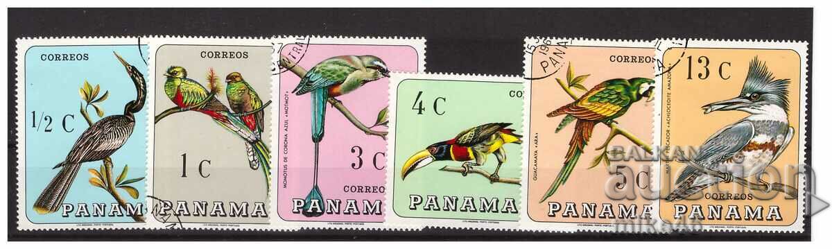 PANAMA 1967 Păsări 6 timbre seria S.T.O.
