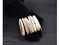 BRACELET mother-of-pearl 70 mm elastic band