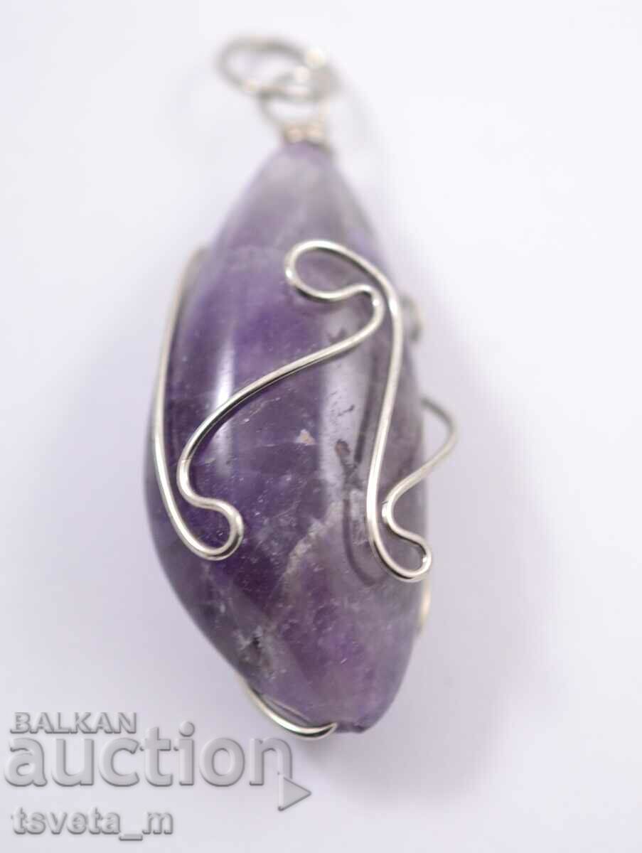 Μενταγιόν, μενταγιόν αμέθυστου με τιμή 9.00 BGN | € 4.60