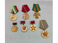 MEDALS BULGARIA LOT 7 NUMBERS