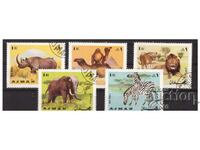 AJMAN 1969 Animals small series 5 stamps S.T.O.