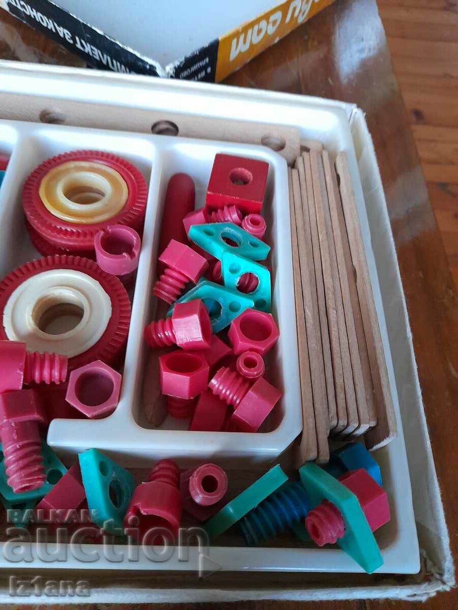 Old wooden construction kit, constructor - 5 Old wooden construction kit, constructor - 5