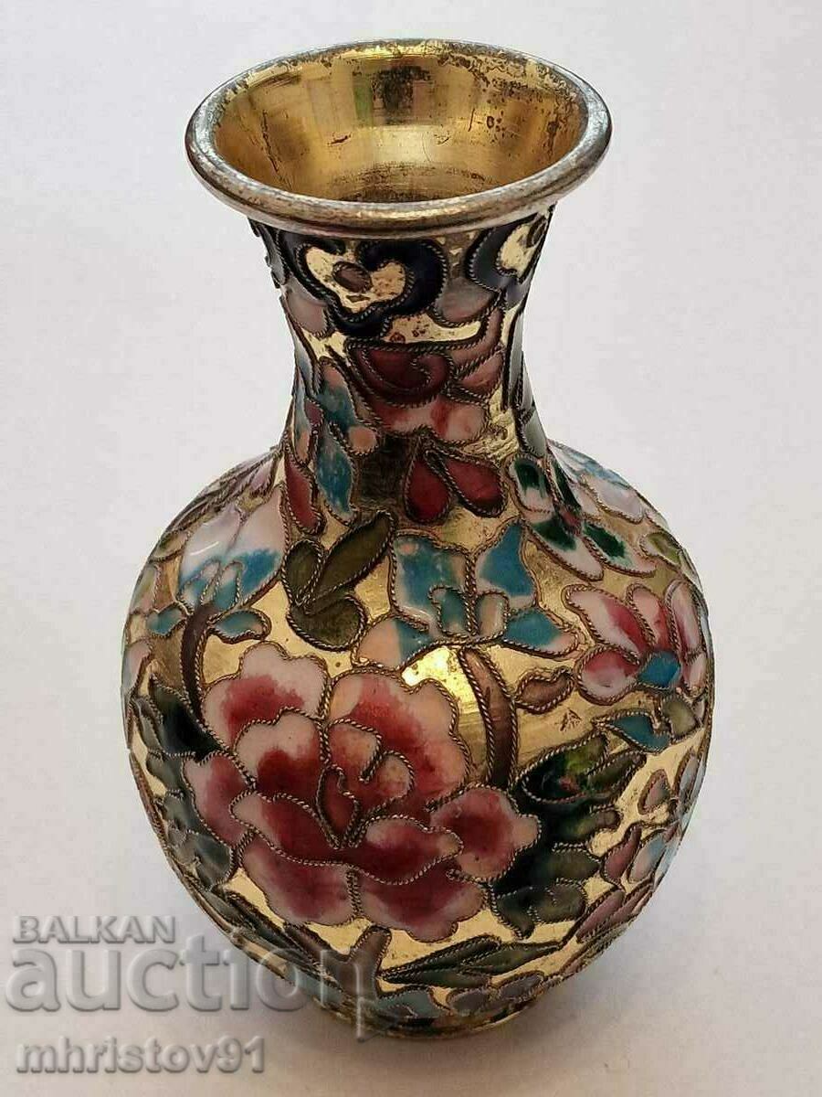 Veche vază chinezească Cloisonne