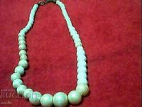 very old beautiful natural stone necklace