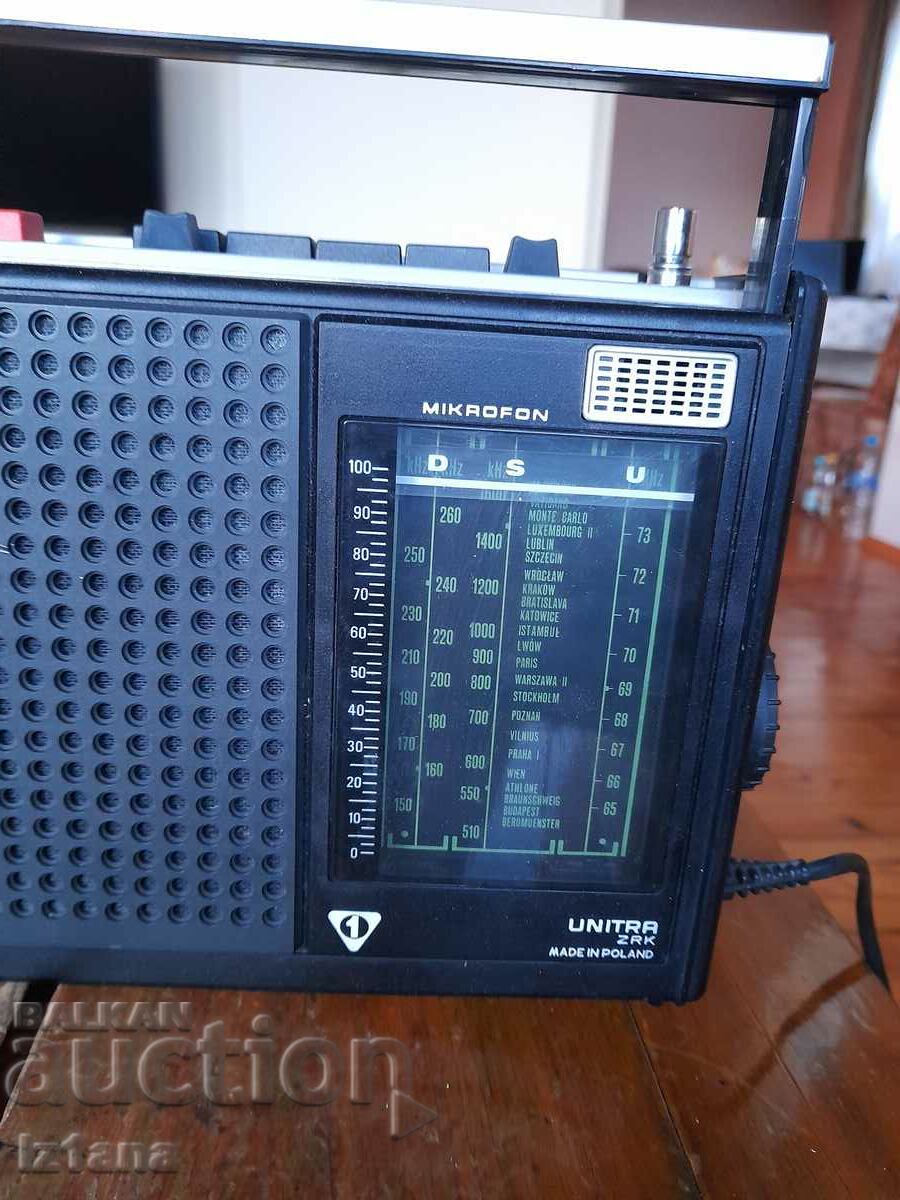 Auction Old radio cassette player Grundig, Unitra Auction Old radio cassette player Grundig, Unitra